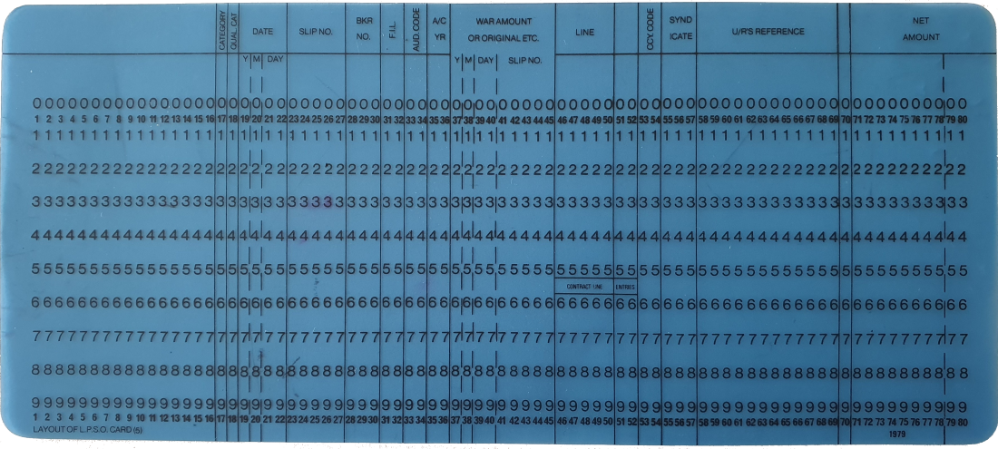 Punched card